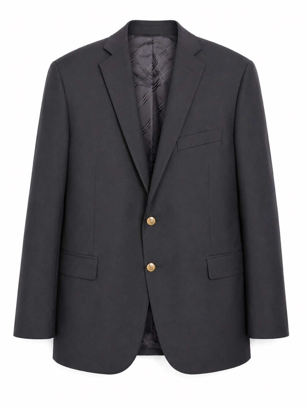 Brooks Brothers 1818 Regent Blazer Sport Coat Navy Wool Gold Button Made USA 45R